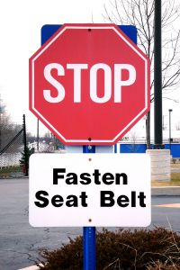 Seat belt required
