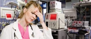 medical professional realizing mistake